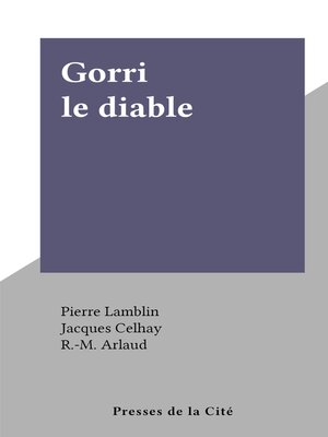 cover image of Gorri le diable